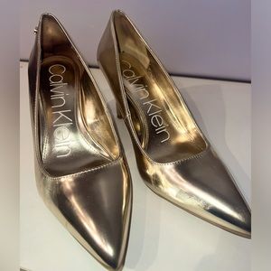 Gold Calvin Klein Heels